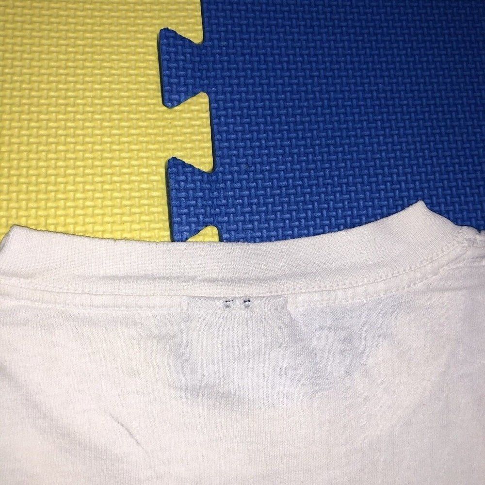 Vintage Thrashed Sun Faded Reebok T-Shirt Paint Distressed Classic Logo XL - Picture 9 of 11